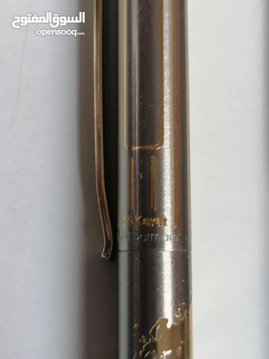 طقم أقلام مذهب 24 قيراط قديم جدا غير مستعمل