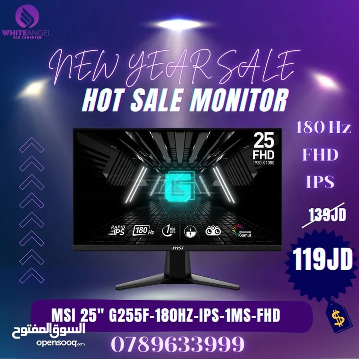 شاشة 27" سامسونج 100 هيرتز جديده  Monitor SAMSUNG 27" FHD , 100Hz,IPS