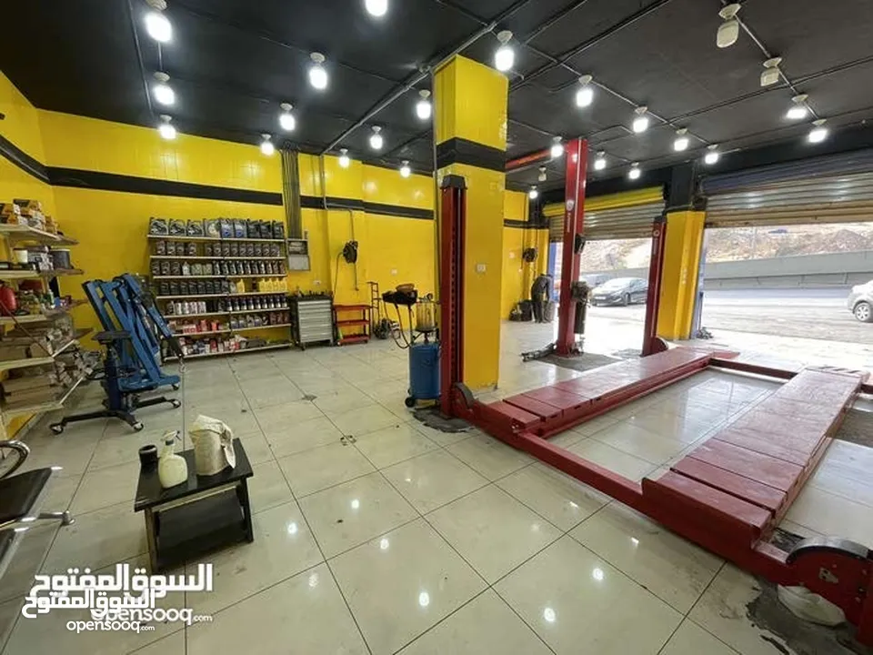 فرصة استثمارية مميزة شركة صيانة سيارات مجهزة بالكامل للبيع