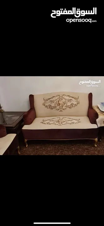 طقم كنب خشب جوده عاليه جدا