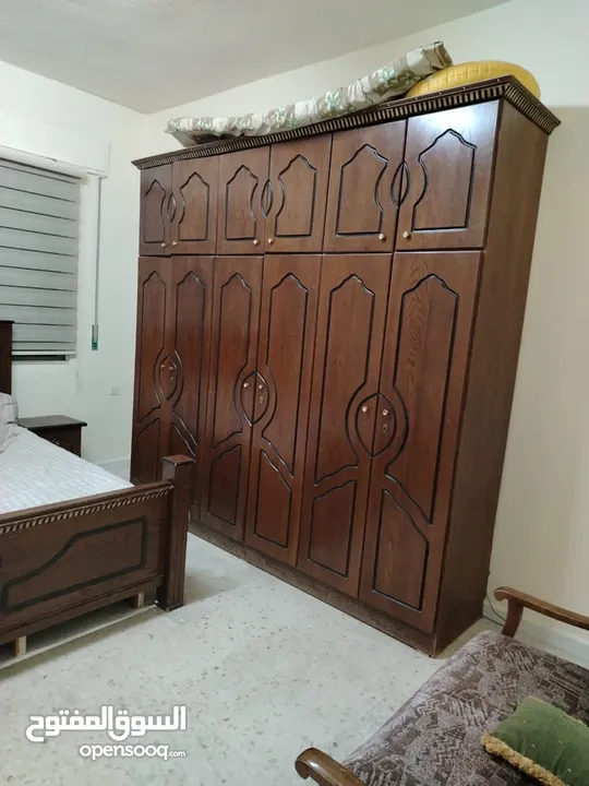شقة مفروشة طابق ارضي للايجار الشهري الثامنة