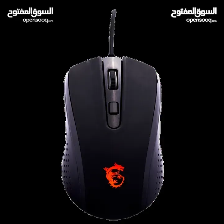 ماوس ام اس اي سلكي اصلي MSI INTERCEPTOR DS86 USB WIRED MOUSE