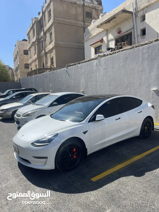 Tesla model 3 stander plus 2023  تسلا مودل  3 ستاندر بلس 2023 فحص كامل 7 جيد ونظيفة جداً