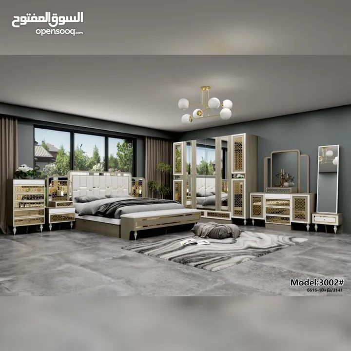 غرف نوم 10 قطع مع دوشج/BEDROOM SET 10 pieces