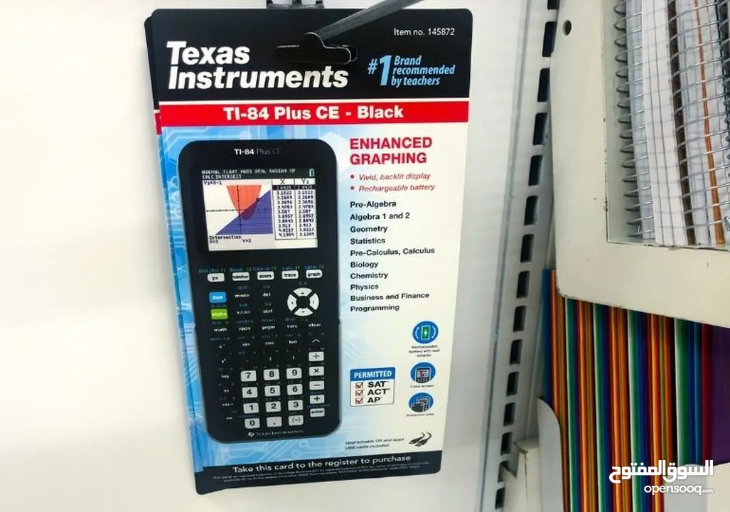 Texas instrumental ti-84 graphic calculator (GDC)