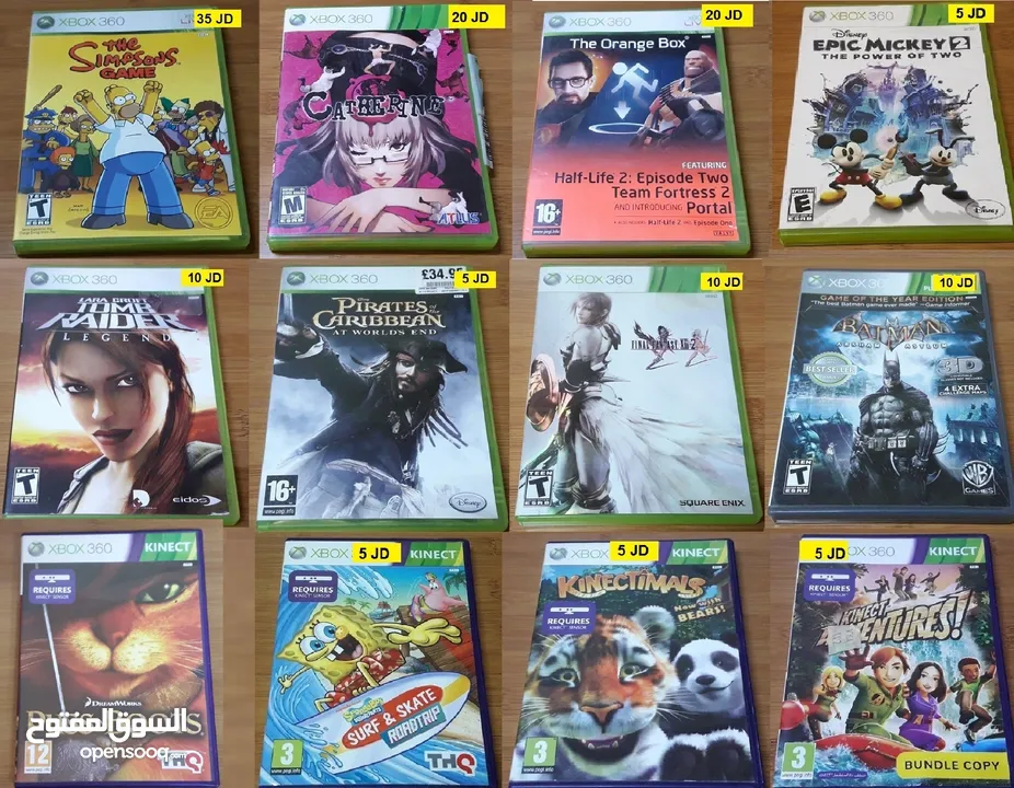 اجمل سيديات اكسبوكس ون اكسبوكس 360  XBOX360 XBOX ONE OG Games