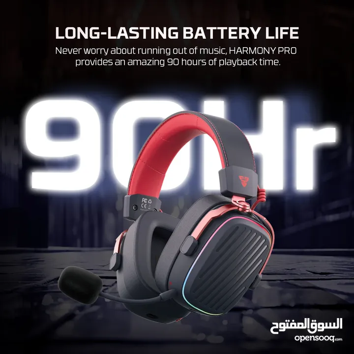 افضل سماعات وارليس للكل الاجهزة(بلايستيشن) FANTECH WHG02P HARMONY PRO WIRELESS GAMING HEADSET
