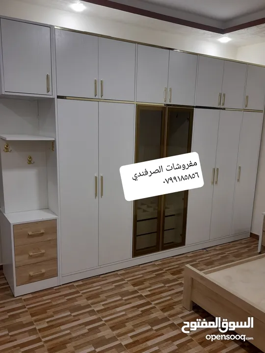 خزائن ملابس خشب لامنيت 18م الون حسب الطلب جميع المقاسات مع إمكانية تغير نوع الخشب كفاله 5سنوات على ا