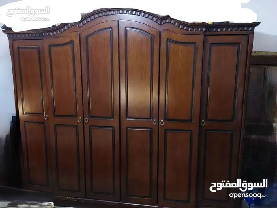 غرفه نوم king size تفصيل ثقيله مستعمله بحاله جيده جداً