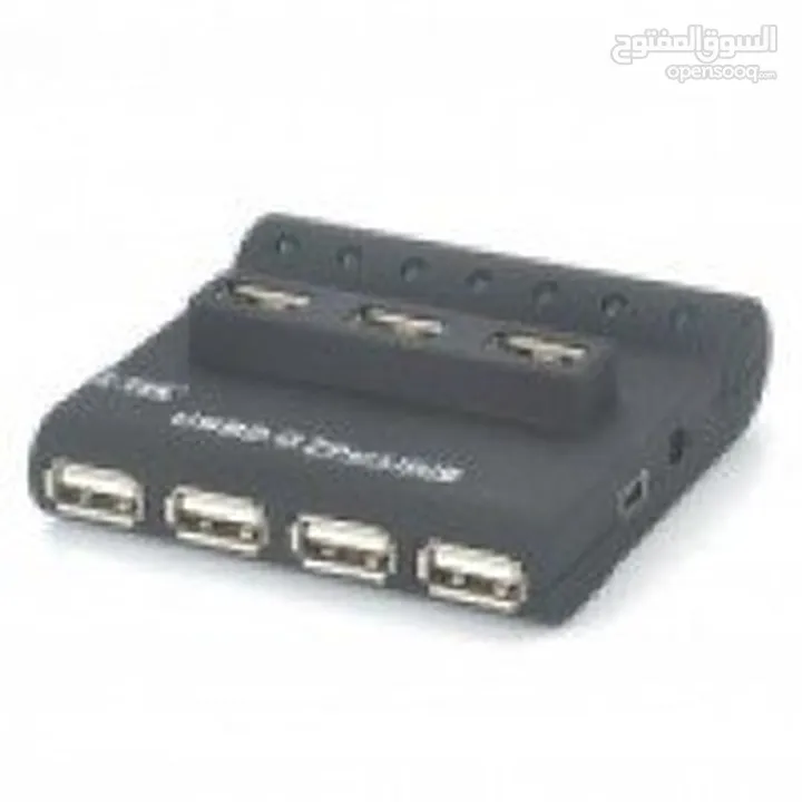 Z-TEK USB/AC Powered USB 2.0 7-Port Hub - Black
