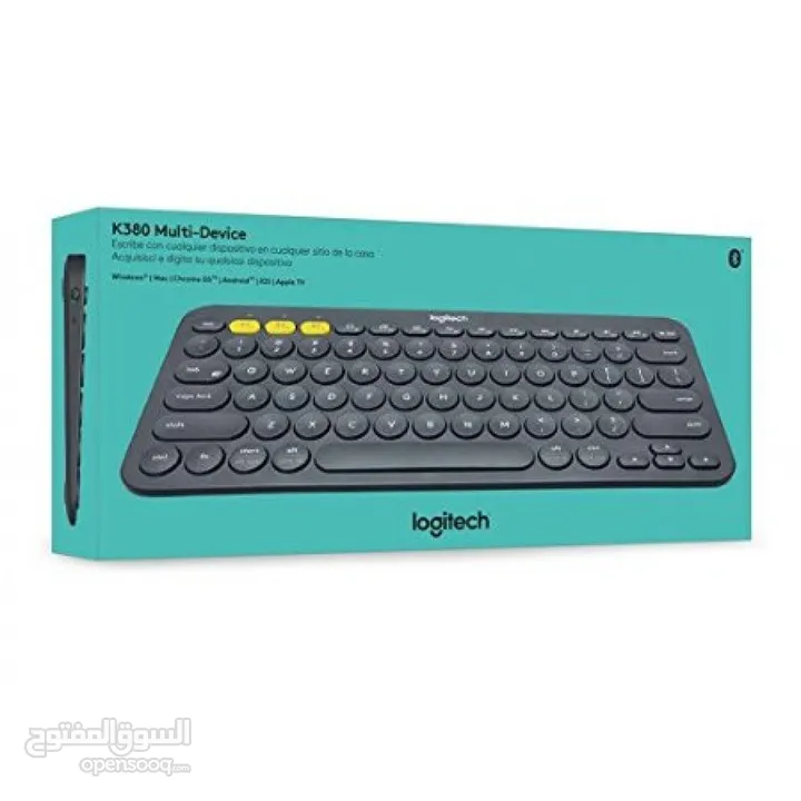 Logitech K380 Wireless Multi-Device Keyboard for Windows, Apple iOS,  كيبورد بلوتوث لوجتيك