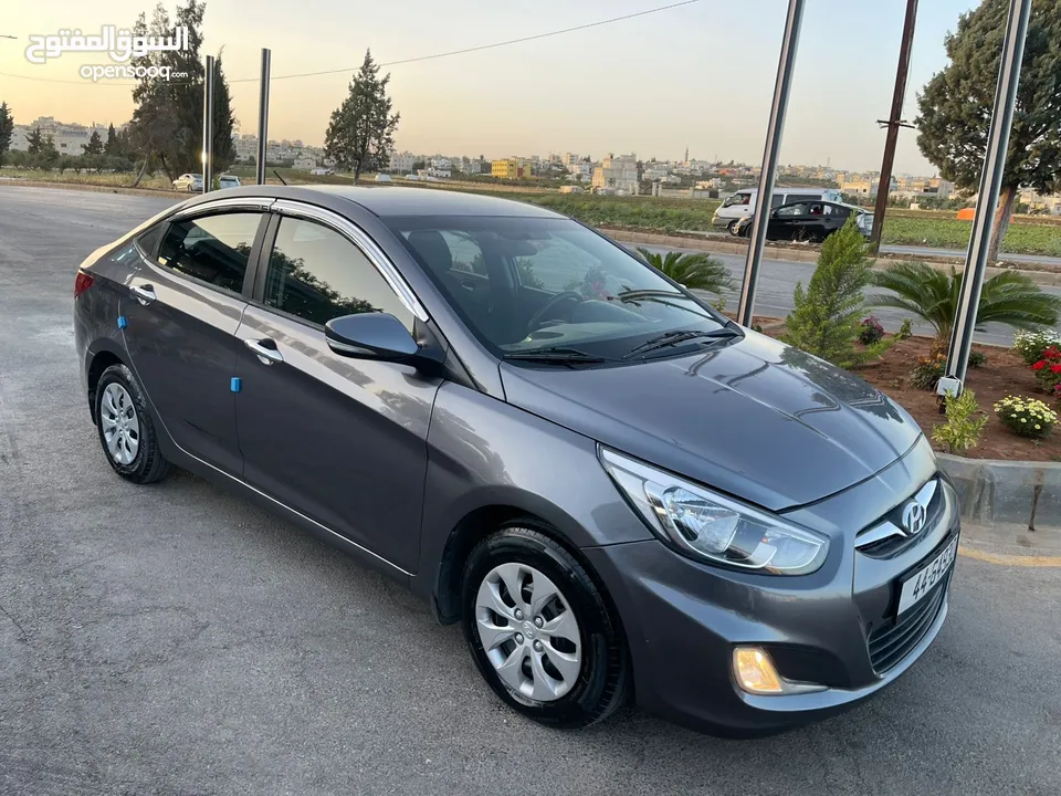 هونداي أكسنت موديل 2016 وارد كوري  محرك 1600cc فحص 3 جيد وراسية