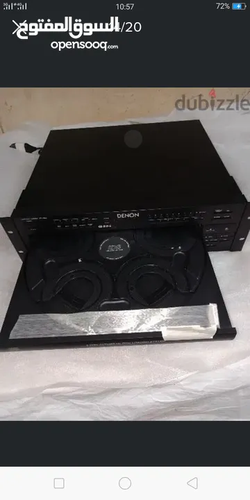 5. DVD changer.  مشغل 5 دي في دي ماركة دينون ياباني اصلي جديد بالكرتونة