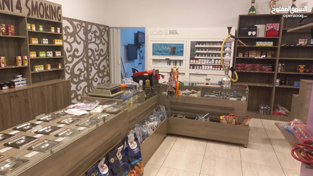 خشب ديكور لمحل اراجيل بحالة ممتازة للبيع