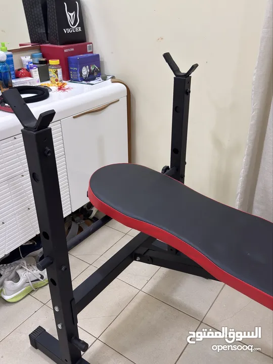 كرسي لرفع الاثقال شبه جديد