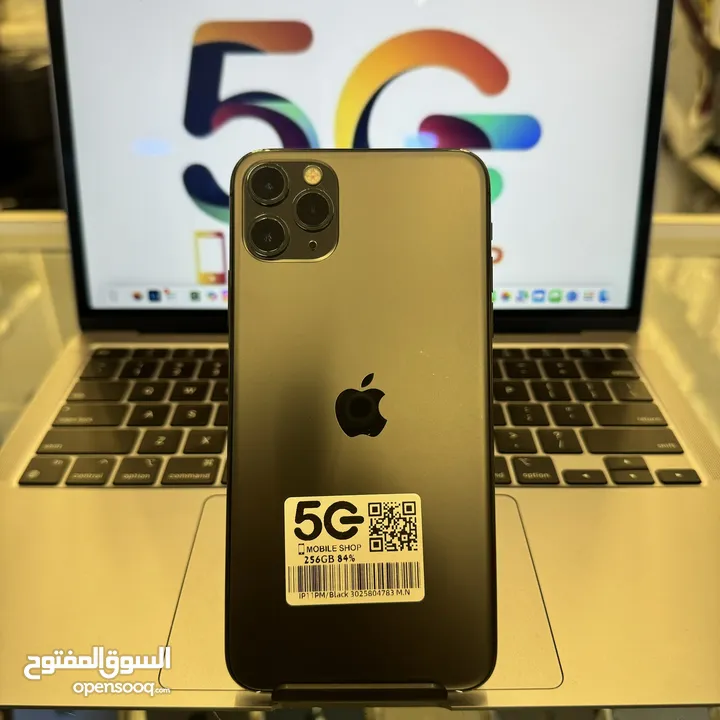 ‏iPhone 11 Pro Max 256GB battery 96%  ايفون 11 برو ماكس ذاكرة تخزين 256 جيجا بطارية 96٪