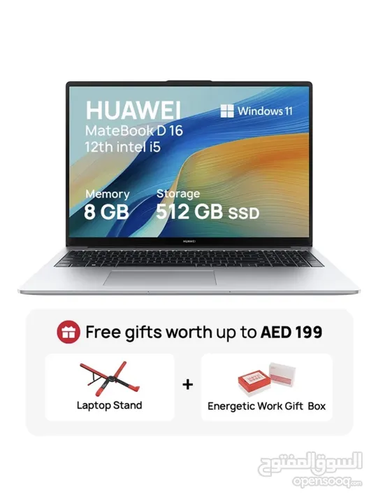 New Matebook D16 laptop For sale! 8GB Ram , 512GB SSD,Windows 11+gifts