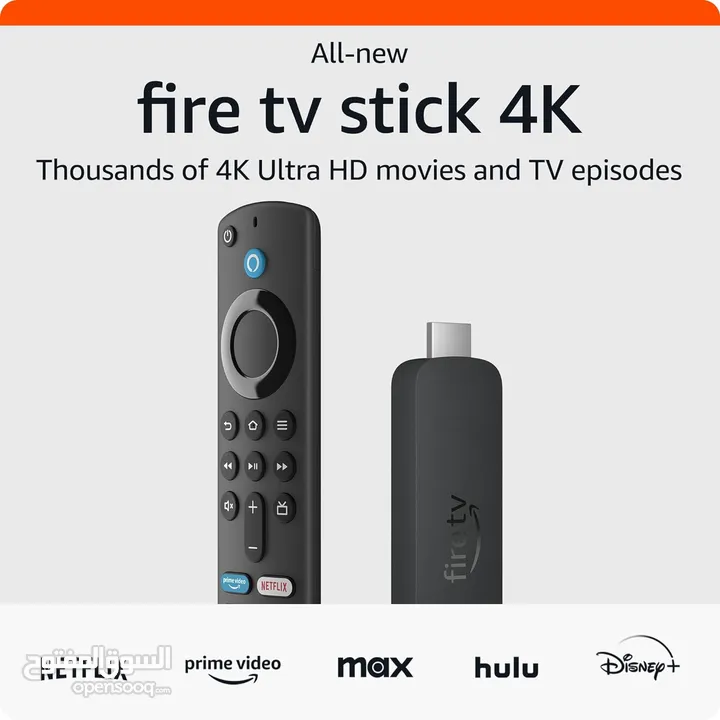 Amazon Fire TV Stick 4K with voice Remote Alexa أمازون فاير ستك مع ريموت اليكسا 2023