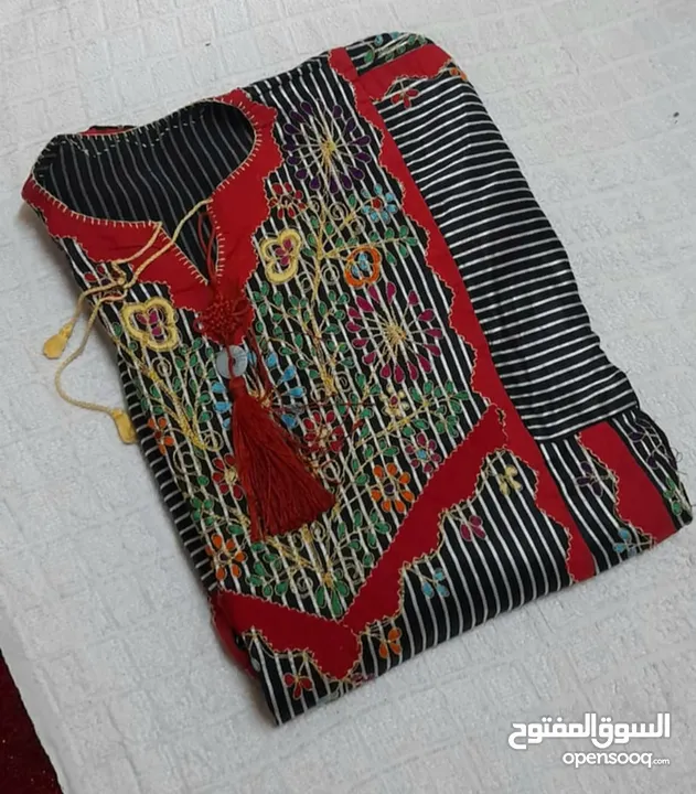 ثوب عدد 2 تفصيل يدوي  بالكامل مع حجر كريم  سعر ابوغخد 26 دينار ربع الثمن  الرقم بالاعلان