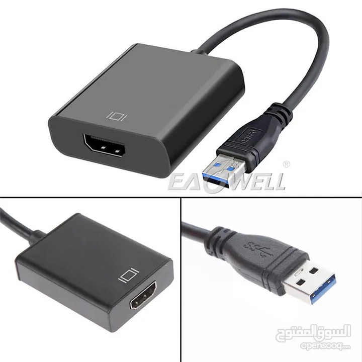 USB 3.0 TO HDMI AUDIO VIDEO ADAPTER CONVERTER CABLE @ 10 JD