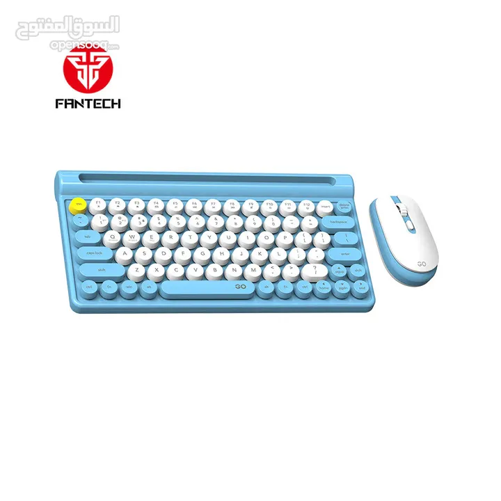 Fantech MOCHI 80Keys WK897 Wireless Keyboard Mouse Combo Set For Windows يعمل على جميع الاجهزة