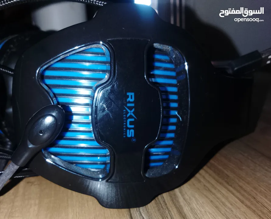 سماعتين USB جيمنج, ريكسوس ,فيهم مايك الثنتين ب 10
