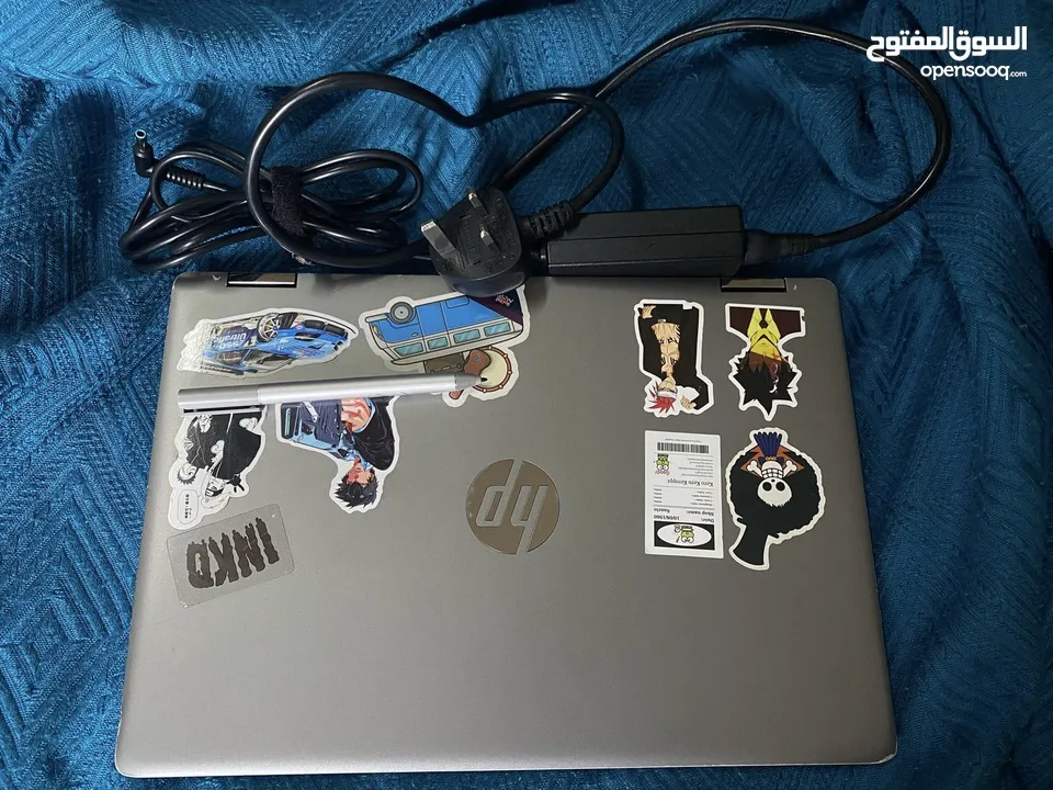 Used HP Laptop for sale with original pen and charger.   للبيع لاب توب HP مستخدم مع القلم و الشاحن.