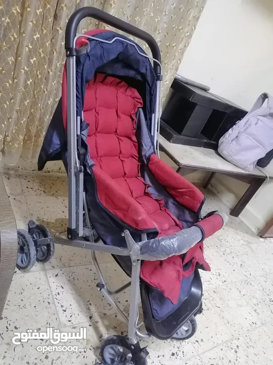 عرباية اطفال وكرسي بحال الوكاله