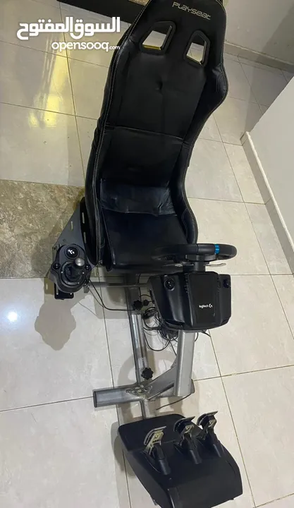 Logitech steering gear and chair