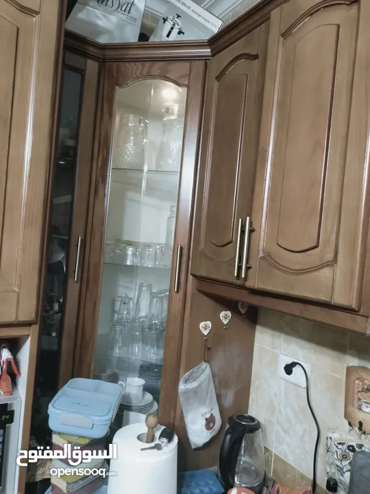 مطبخ خشب صولد للبيع  حرف U طبربور