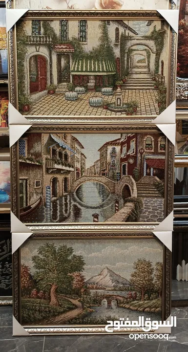 براويز وتعليقات وحائط بأقل الاسعار لوحات رسم مرايا غرف سفرة وصالونات وجلوس وأدوات المنزلية يدويا