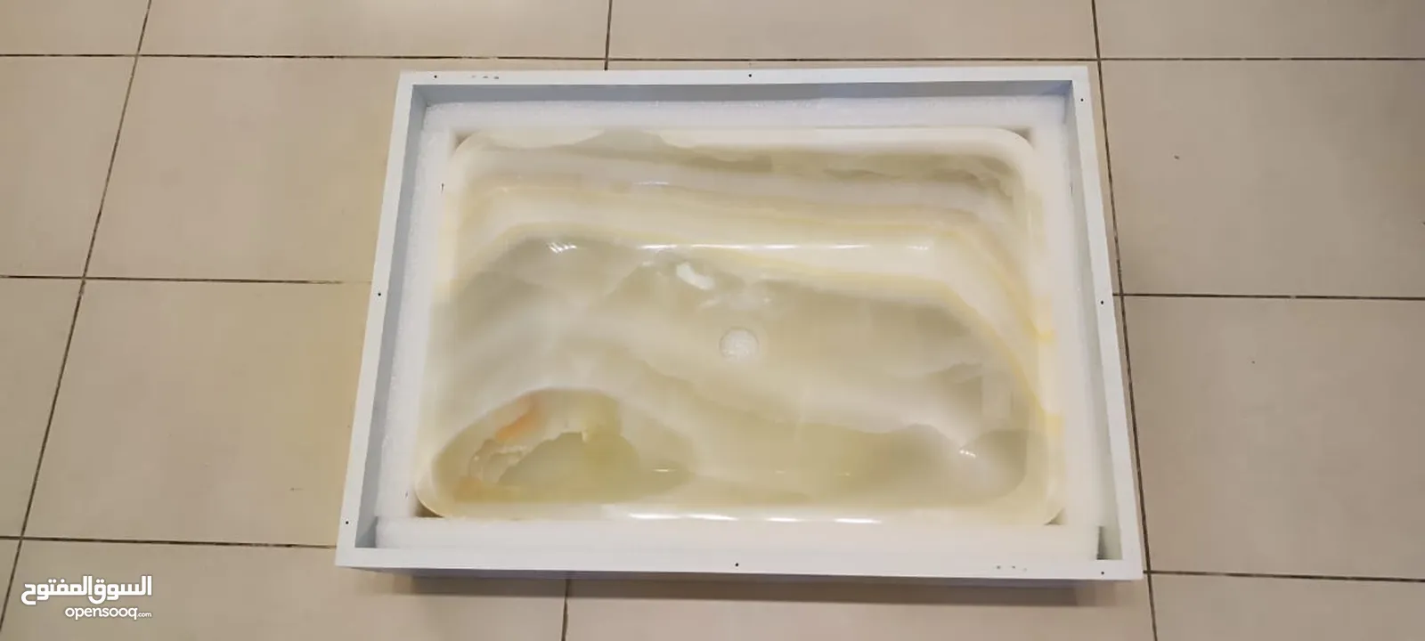 Countertop Natural Onyx Marble Basins/ مغسلة سطح/ منضدة جديدة