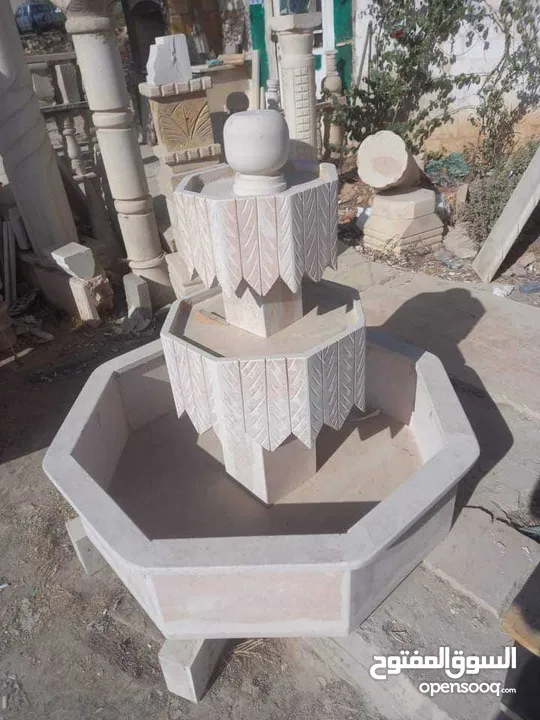 نوافير وشلالات وباربيكو وجميع انواع ديكورات الحجر الطبيعي  العنوان الزرقاء الجديده