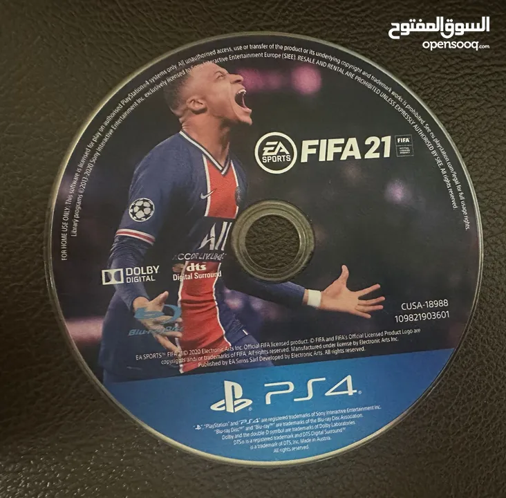 لعبة FIFA 21 PS4 مستعملة بحالة جيدة جدا