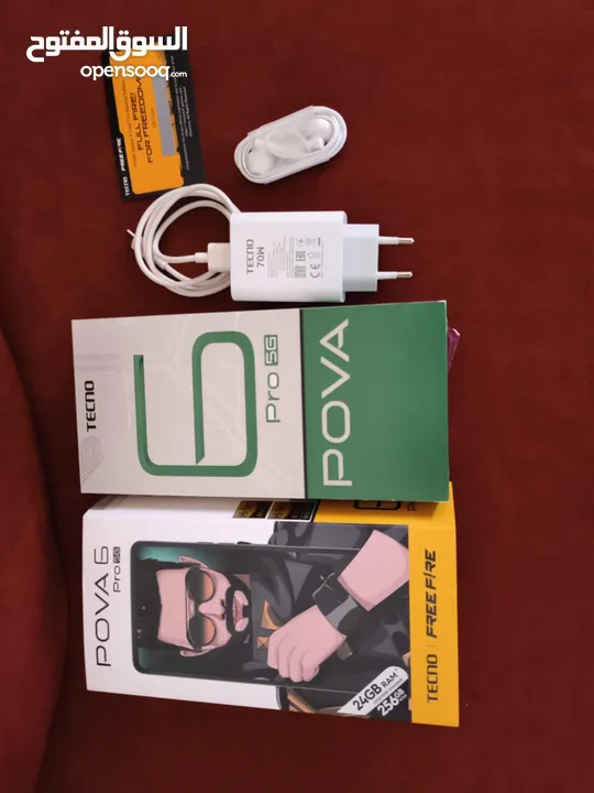 Tecno pova 6 pro مستعمل بحالة الجديد
