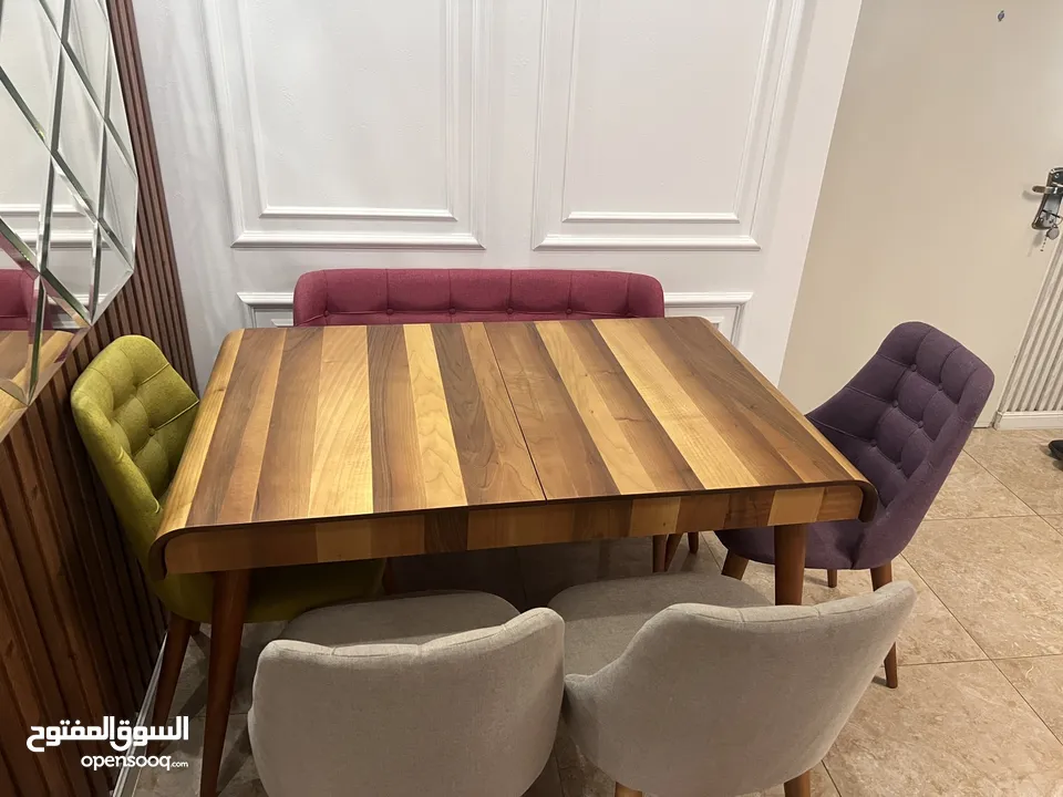 طاولة سفره / 6 مقاعد ممتازه