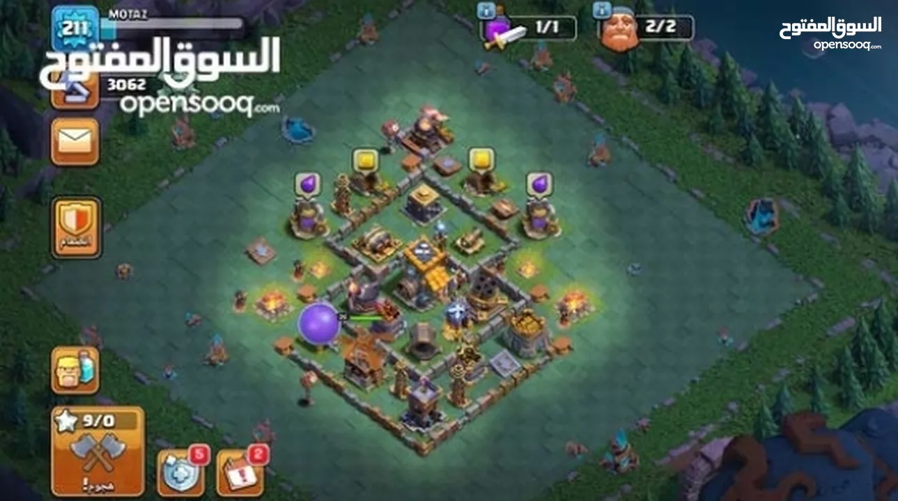 حساب كلاش اوف كلانس تاون 15 مميز