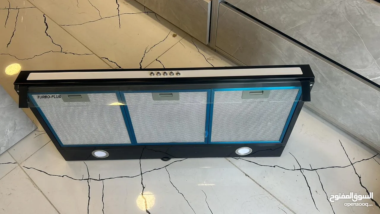 شفاط مطبخ فلاتر داخلية قوية بدون تمديد حديث وحصري تصميم أنيق أسود أو سلفر مكفول حرق سعر لن يتكرر