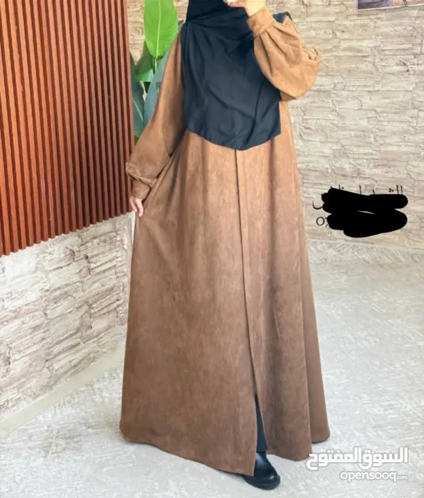 فستان كلوش بسحاب شمواه جديد 160 سم