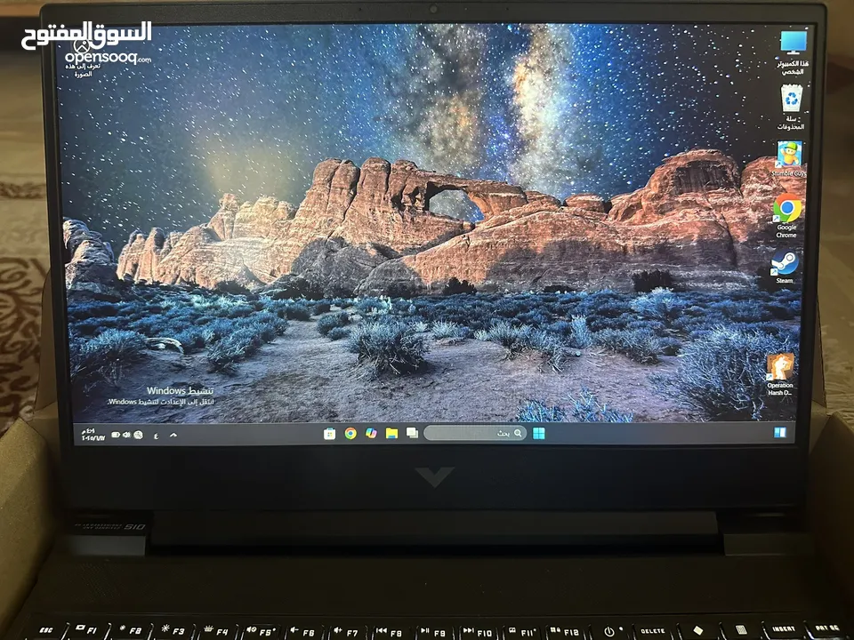 لابتوب hp victus جيمينج كرت شاشة rtx3050 ti بحالة ممتازه سعرر حرررق