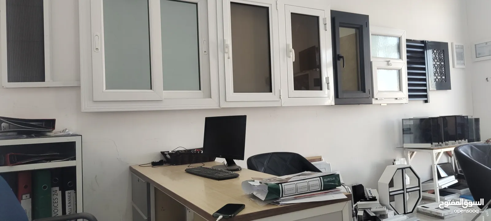 aluminium windows workshop with all equipment and machines