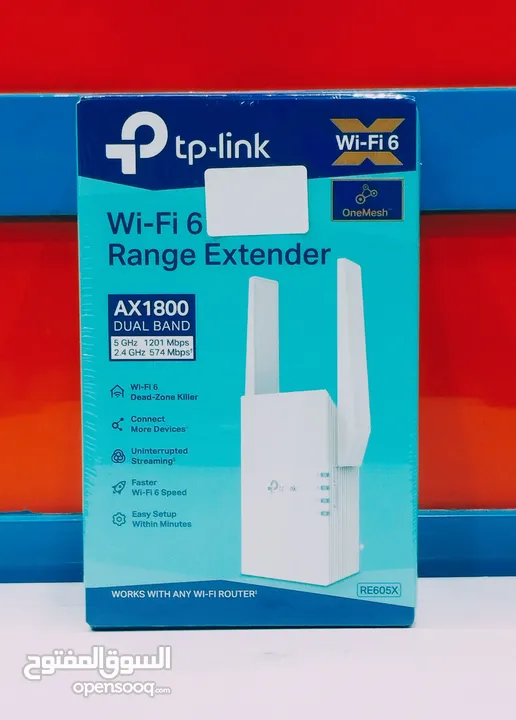 Wi-Fi 6 Range Extender   AX1800 DUAL BAND