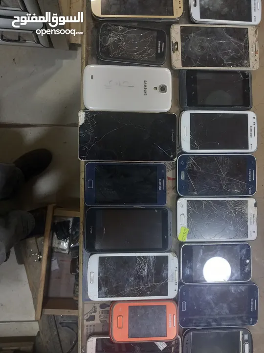 تلفونات معطلة  شطب شغل قطع عدد 32 جهاز البيع لكامل الكمية