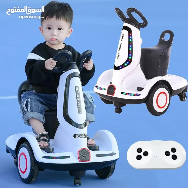ماتور الأطفال المزدوج ( الترند الجديد ) من عمر 1 إلى 5  ماتور مزدوج 6 فولت  متوفر بعدة الوان