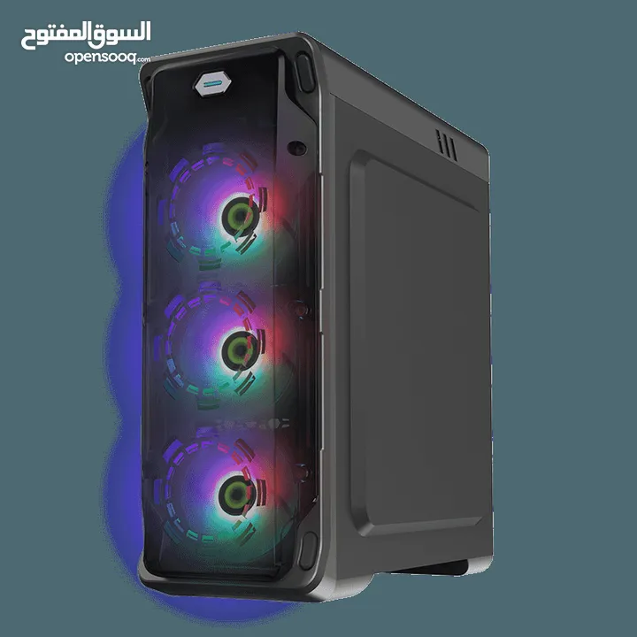 كيس جيمنغ فارغ احترافي جيماكس تجميعة Gamemax Gaming PC Case Starlight FRGB BK