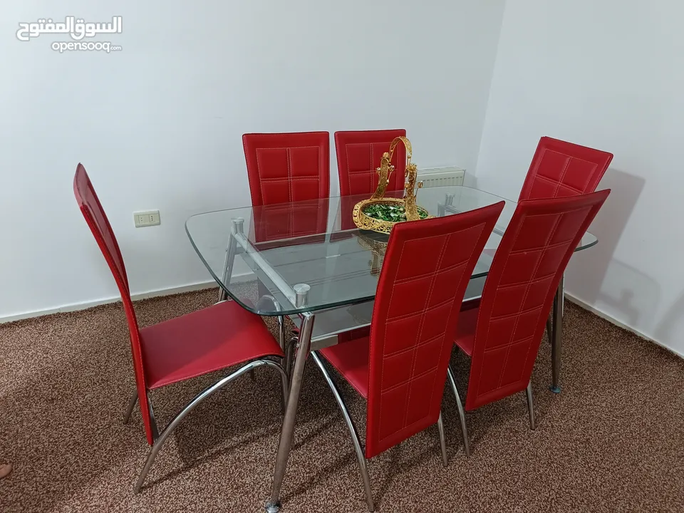 طاولة سفرة 6 مقاعد