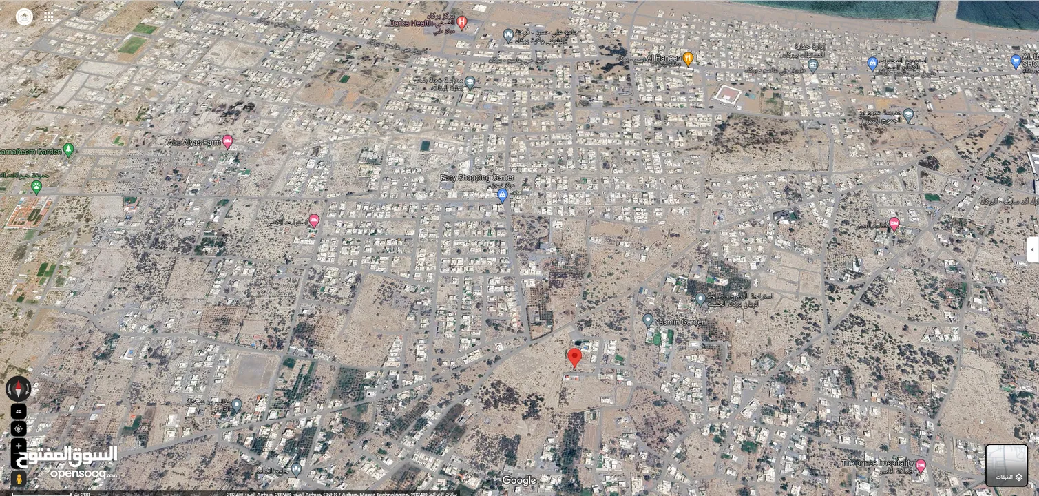 ارض سكنية للبيع ولاية بركاء - الجنينة مساحة الارض: 600 متر سعر الأرض: 16.500 ألف ريال عماني