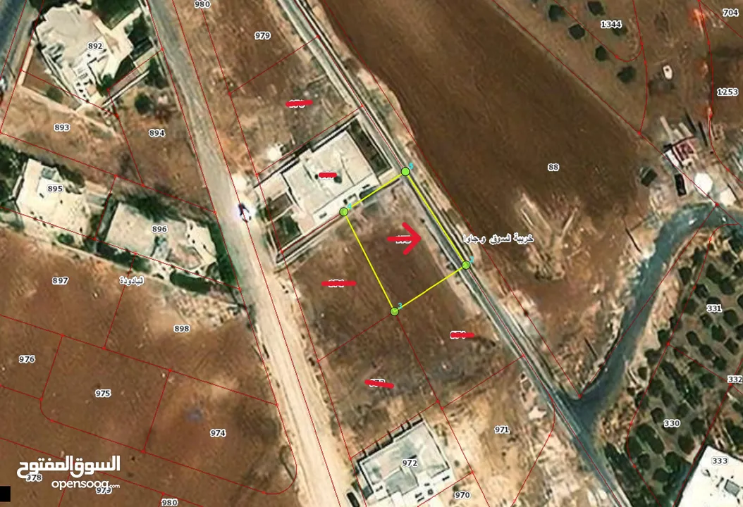 قطعة ارض للبيع في جنوب عمان في خريبة السوق