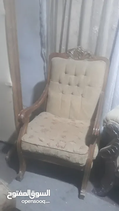 طقمين كنب زان مستعمل بدون طاولات للبيع