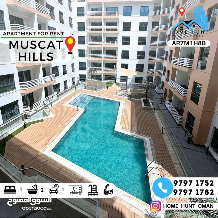 MUSCAT HILLS  1 BHK PENTHOUSE APARTMENT WITH SPACIOUS BALCONY